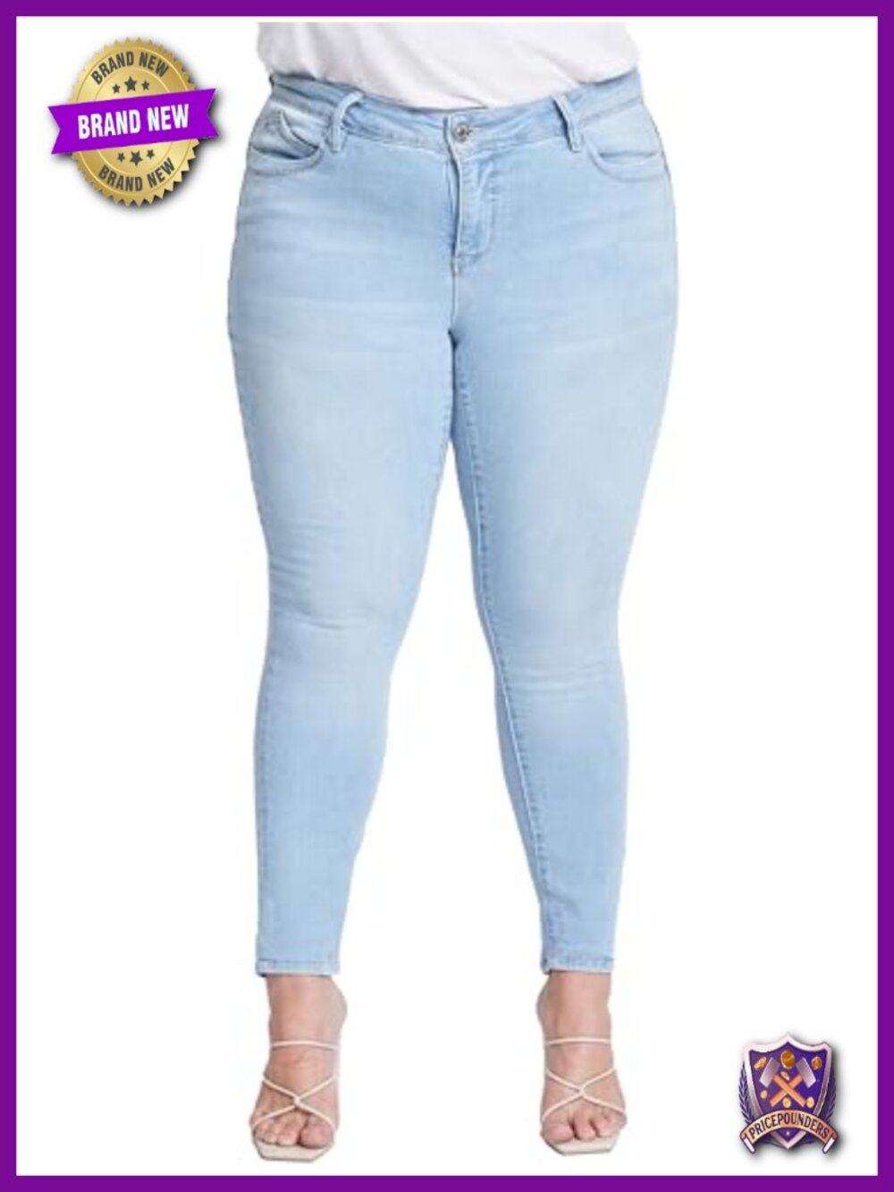 Plus Size High Rise Skinny Jeans WannaBettaButt Butt Lifting Eco Friendly